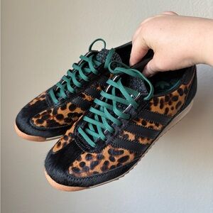 New, Adidas Originals SL 72 OG leopard-print calf hair sneakers, S 6